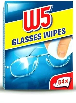 W5 Lens Cleaning Wipes Optical Glasses Sunglass Camera Phones Individual Sachets