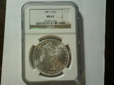 MS 63 Graded 1881 Year Morgan US Dollars (1878-1921) for sale | eBay