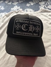 Chrome Hearts Black Trucker Hat Hollywood