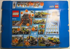 LEGO 60124 City Volcano Exploration Base 100% COMPLETE with Box and Manuals