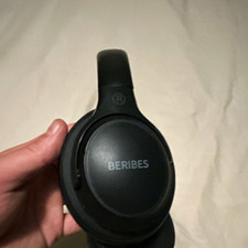 BERIBES WH202A Bluetooth Wireless Over-Ear Foldable Headphones w/ Mic Black