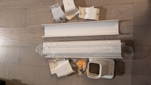 Hoxa 3" w Line set Cover kit for Mini Split HVAC PVC Slim Line