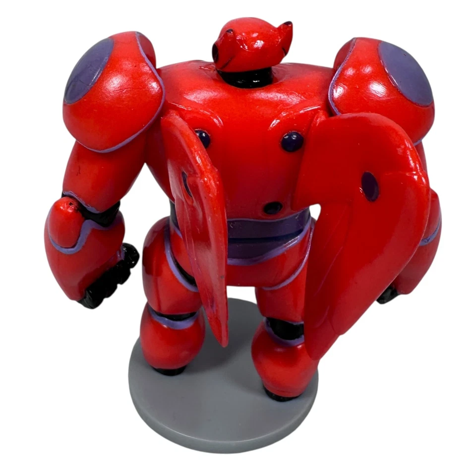 Figura de acción de superhéroe Disney Big Hero 6 Red Baymax Mech juguete coleccionable de 4,25" Foto 3 de 4