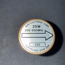 Bird 25W 200-500MHz UHF Element Slug for Model 43 Wattmeter Used