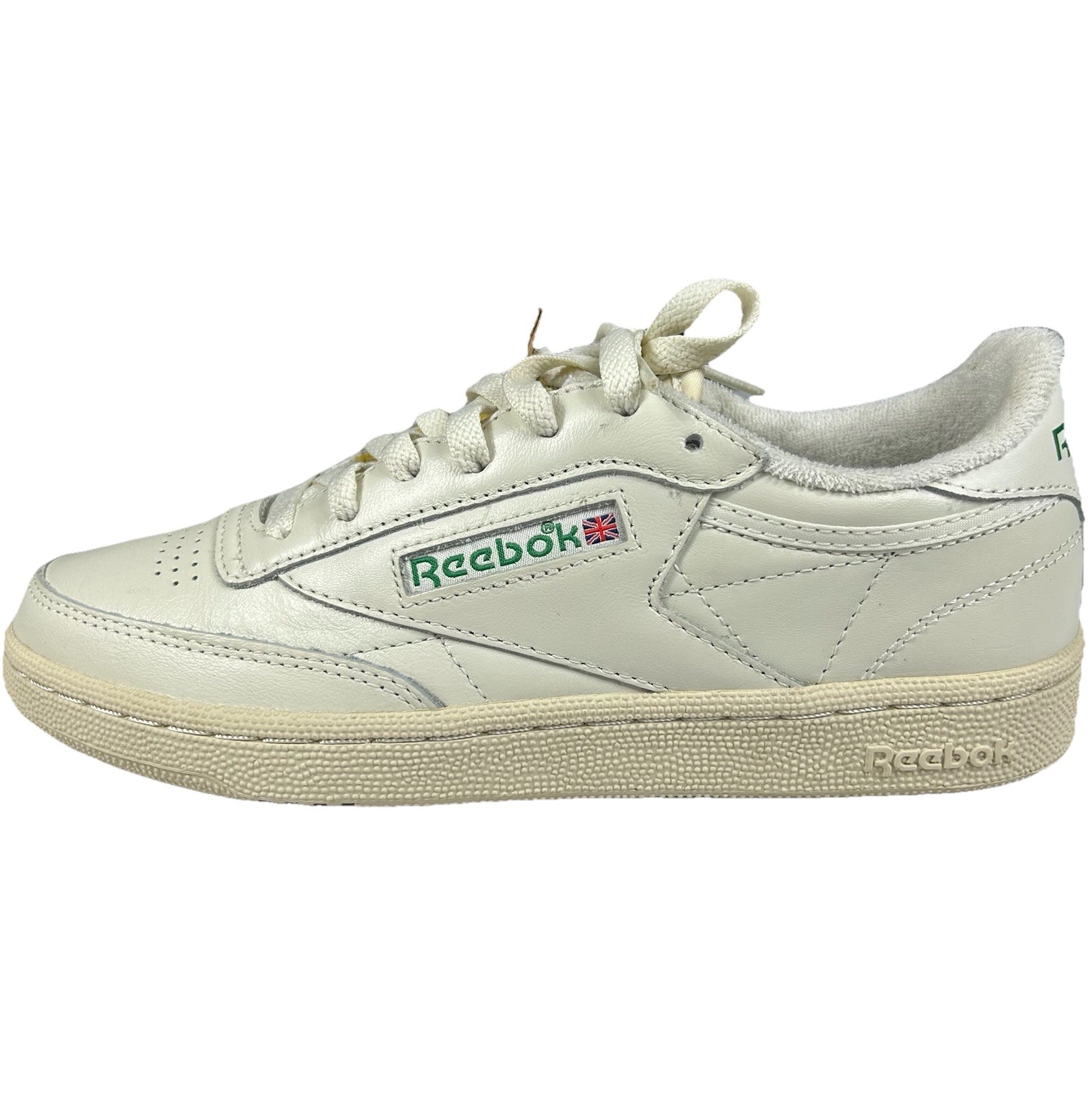 Reebok Club C 85 Vintage Women&rsquo;s Size 8 Chalk/White & Glen Green Leather Sneaker