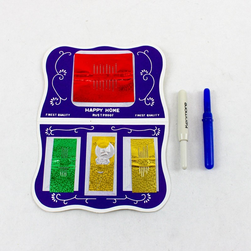 Lot of 4 Mixed Brand Sewing Lot 2 Happy Home Needle Books 2 Seam Rippers