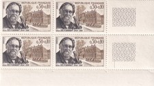 🦬Timbre France N°1474 en Bloc de 4 - Luxe ** - Metchnikoff - 1966🦬