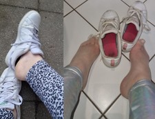 Schuhpaket 2 paar Girl Sneaker gern g Sammler super used Adidas Advantage