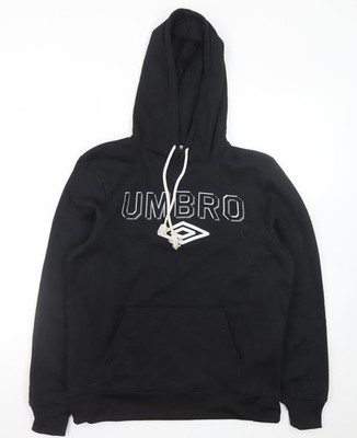 Umbro Herren Schwarz Pullover Hoodie Small Regular Fit Sportswear