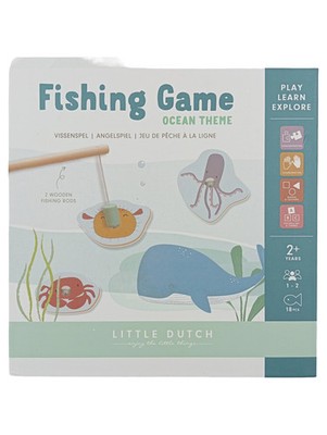 LITTLE DUTCH Motorikspielzeug Angelspiel Ocean Theme Holz Kinder