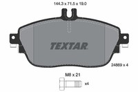 1X Textar 2486901 Bremsbelagsatz Scheibenbremse FüR Mercedes-Benz Infiniti