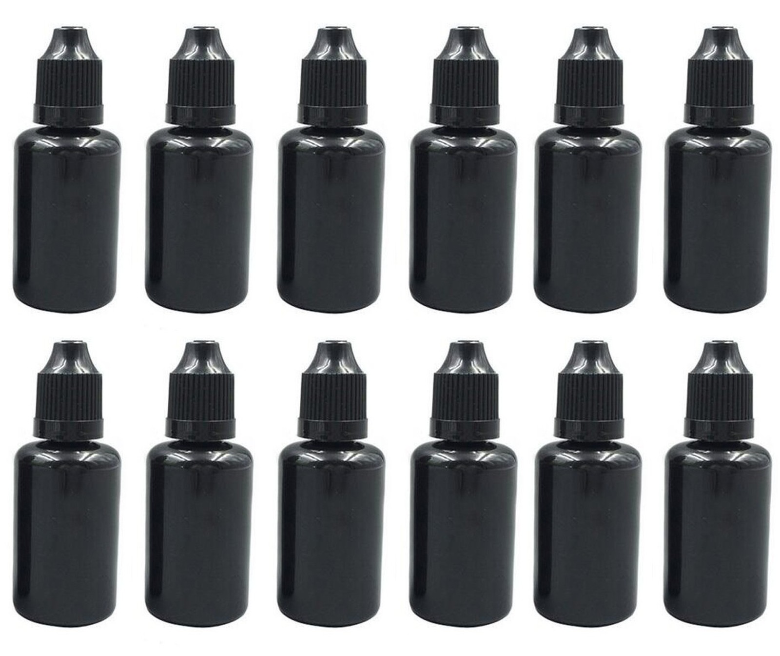 30ml/1oz Black Plastic Refillable Empty Dropping Refueling B