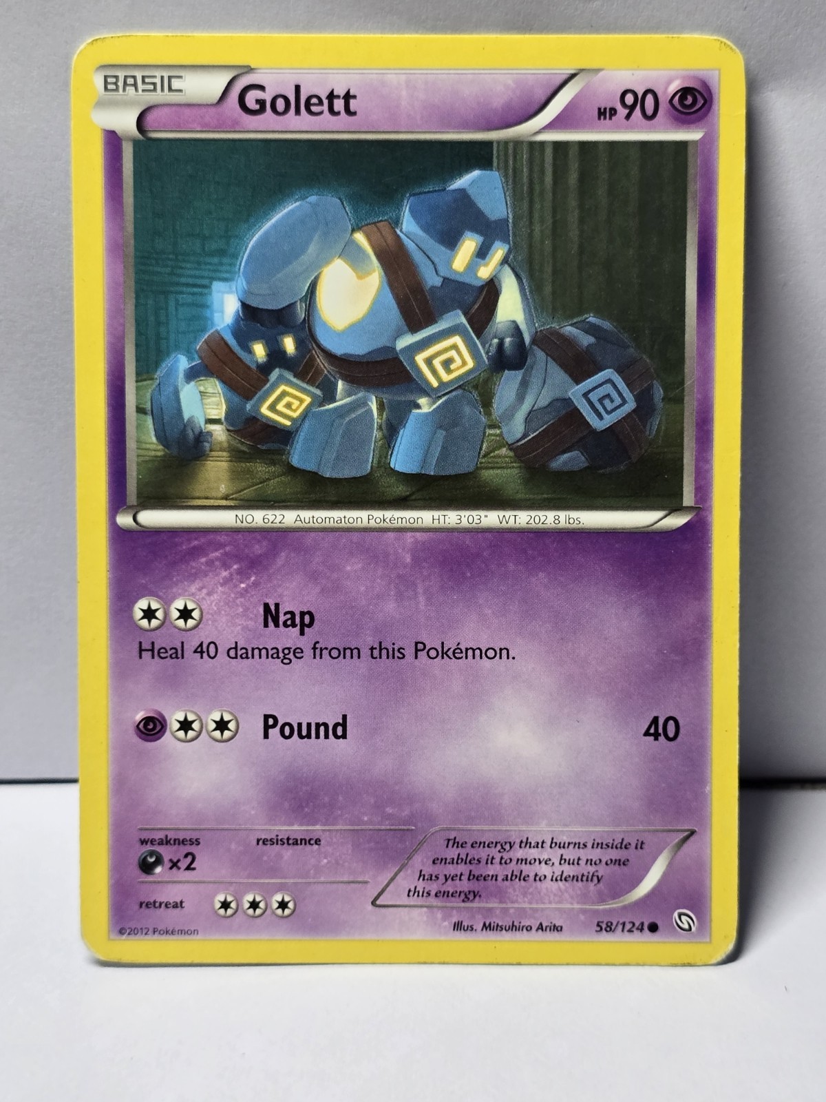 Golett 58/124 Common Dragons Exalted Pokemon 