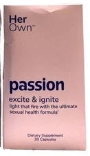 her own passion excite & ignite 30 total capsules exp 2027