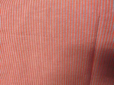 RED & GRAY THIN STRIPE SEERSUCKER FABRIC - 3 YARDS