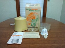Exprimidor automático de cítricos Oster 1981 vintage cosecha oro modelo 564A