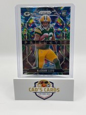 2024 Panini Prizm Green Cracked Ice Prizmatic #4 Marshawn Lloyd (RC) GB Packers