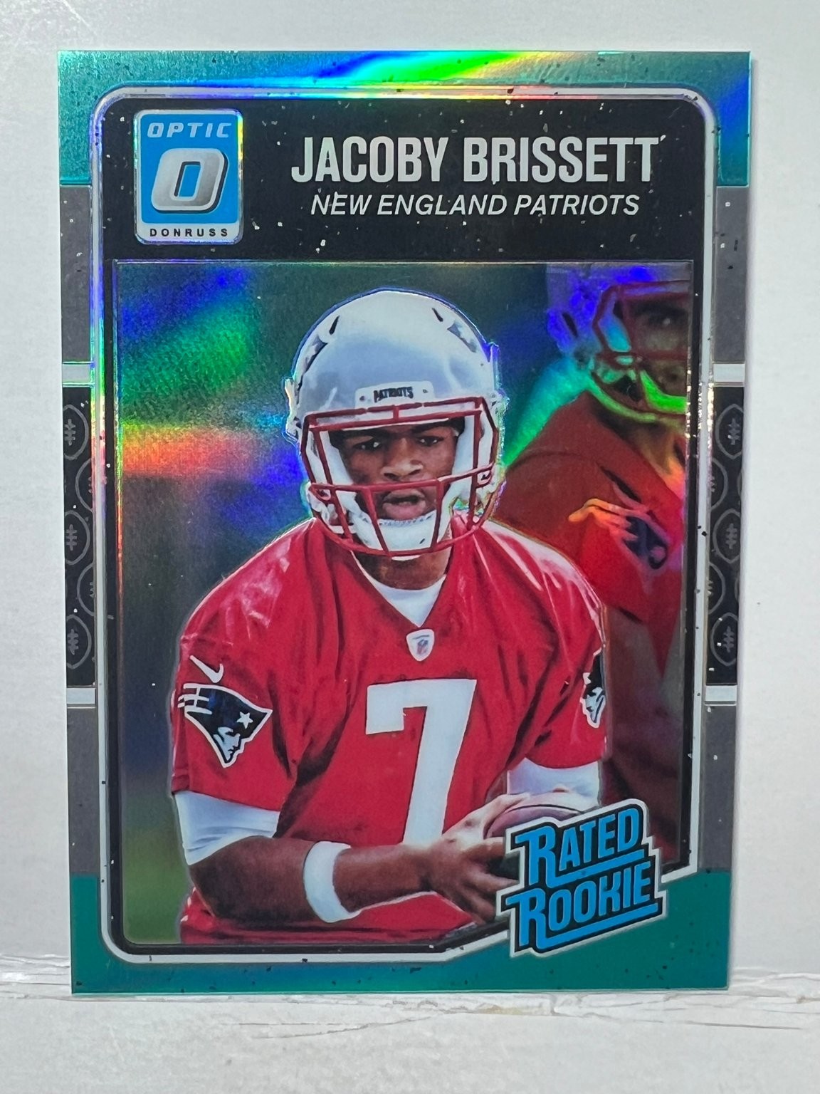 Jacoby Brissett Panini Donruss Optic #170 Aqua