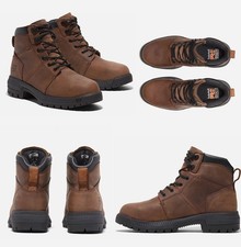 Timberland Pro  Men's MONTAUK 6" STEEL TOE Brown Work Waterproof Boots Size 11