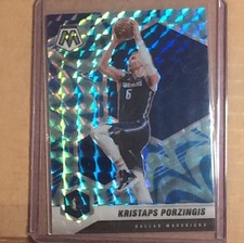 Panini Mosaic Prizm Reactive Blue Kristaps Porzingis Dallas Mavericks  2020-21