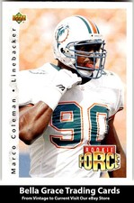 1992 Upper Deck #405 Marco Coleman Miami Dolphins Rookie NFL Football