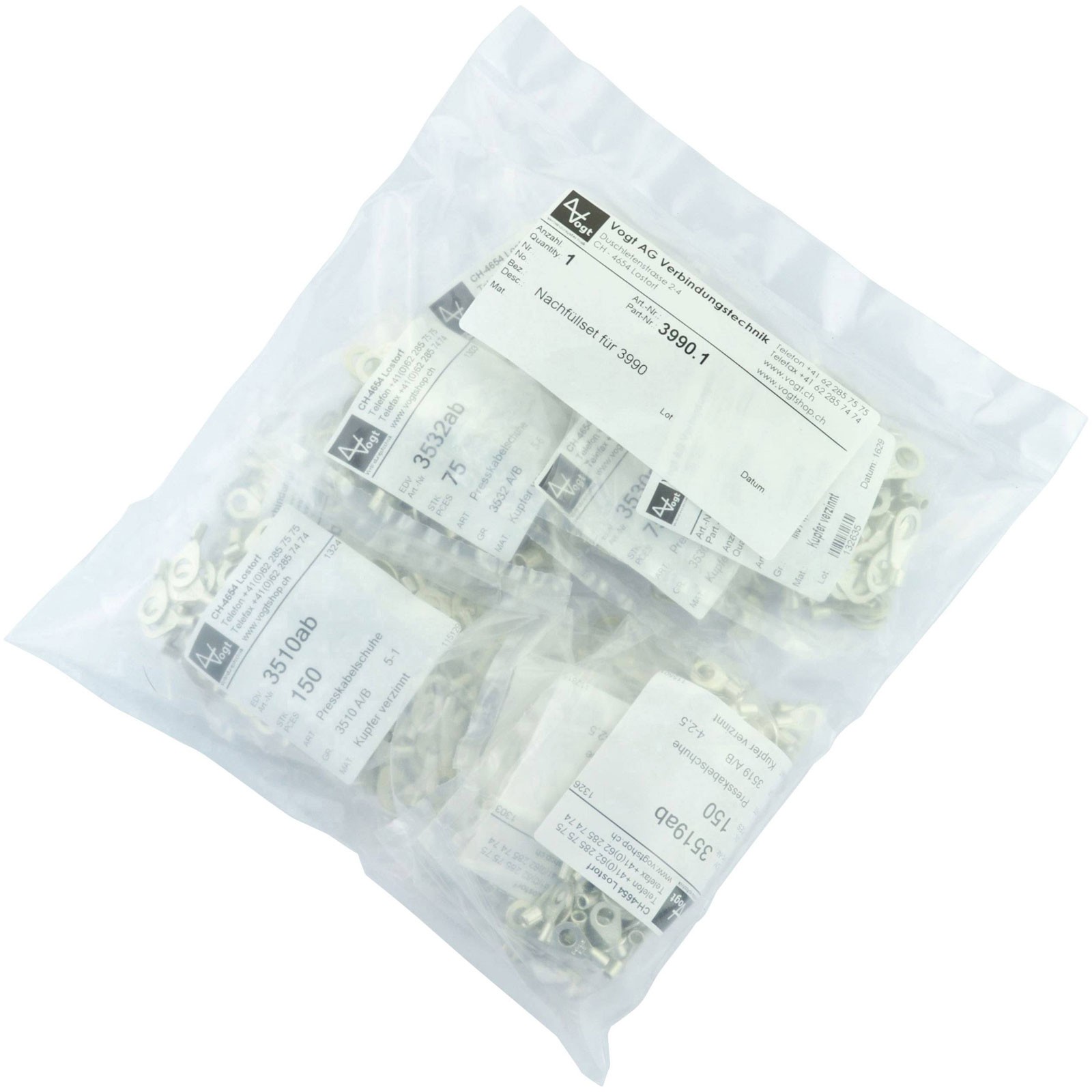 Vogt Verbindungstechnik Ring Terminal set 0.50-6mm² silver 1000pcs