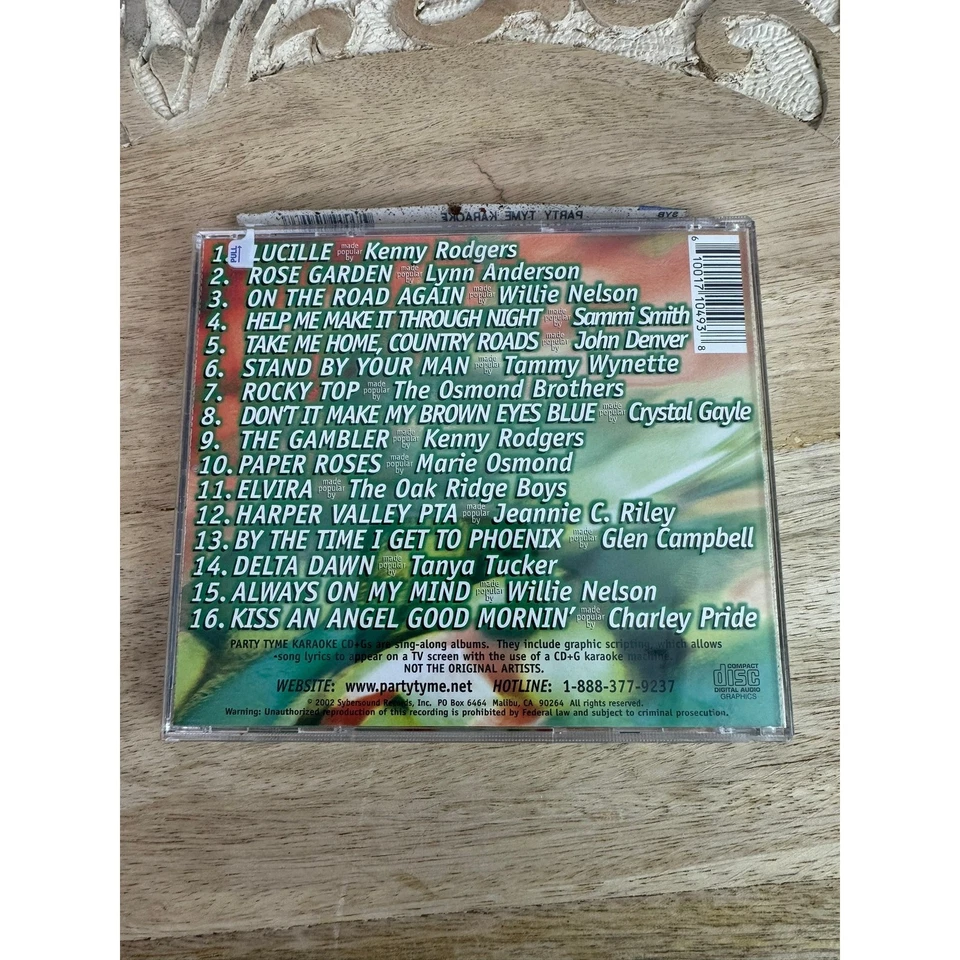 Party Tyme Karaoke Country Classics CD+G Disc with Lyric Booklet Included - Imagem 2 de 2