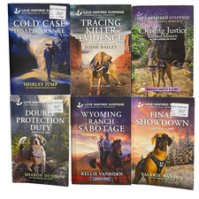 Love Inspired Suspense K-9 Unit 6 Book Lot Mixed Authors Harlequin Mass Market