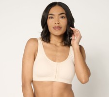 Anybody Women's Plus Sz Bra 2X Intimates Lycra Front Closure White A682666