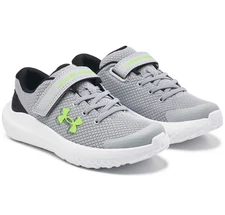 UA Surge 4 AC Boys' Pre-School Running Shoes - Gray, Multiple Sizes