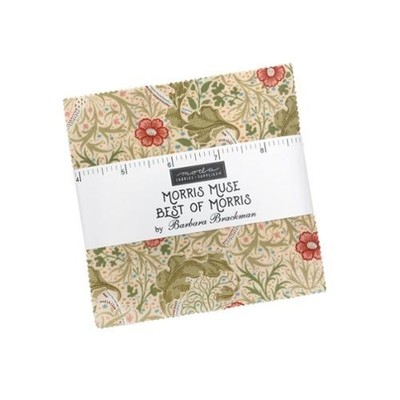 5'' Charm Pack - Morris Muse Best Of Morris Moda Cotton Fabric Precuts M518.15