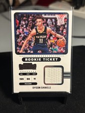 2022-23 Dyson Daniels Panini Contenders Rookie Ticket RTS-DDN RC Jersey patch