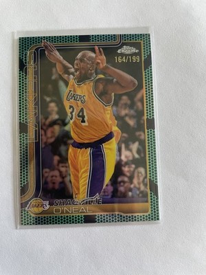 2025-26 Topps Chrome Shaquille O'Neal #242 Aqua Lakers 164/199