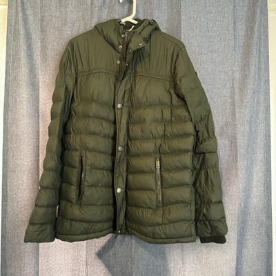 Pajar Canada Roxy Coat Women's Sz L Olive Down Fox Hood Mid Puffer Jacket