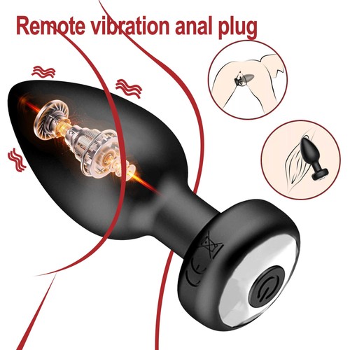 Silikon Sexspielzeug für Frauen Stoßen Anal Vibrator Prostata Massager Anal Plug - Bild 45 von 48