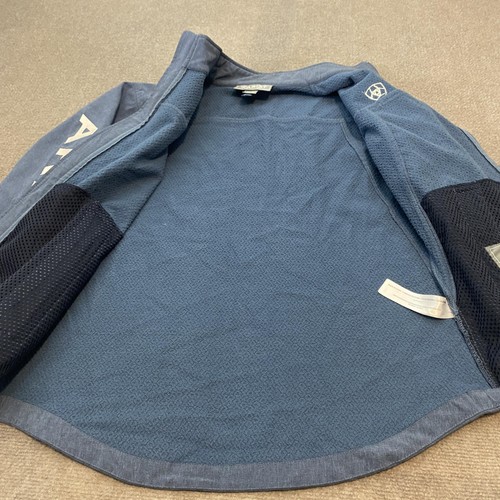 Ariat Jacket Women's XL Blue Soft Shell Wind Water Resistant Western Outdoor - Picture 5 of 15