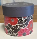 Vera Bradley Cheery Blossoms Glass Hanging Ball Ornament 2014 w/ Box — photo 1