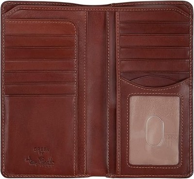 Tony Perotti Mens Long Bifold Checkbook Cover Wallet Multi Card Pocket Holder It