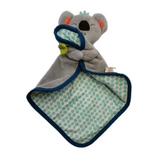 My B Toys Baby Blanket Lovey Koala Bear Plush Cuddly Gray Koko Dot 15"