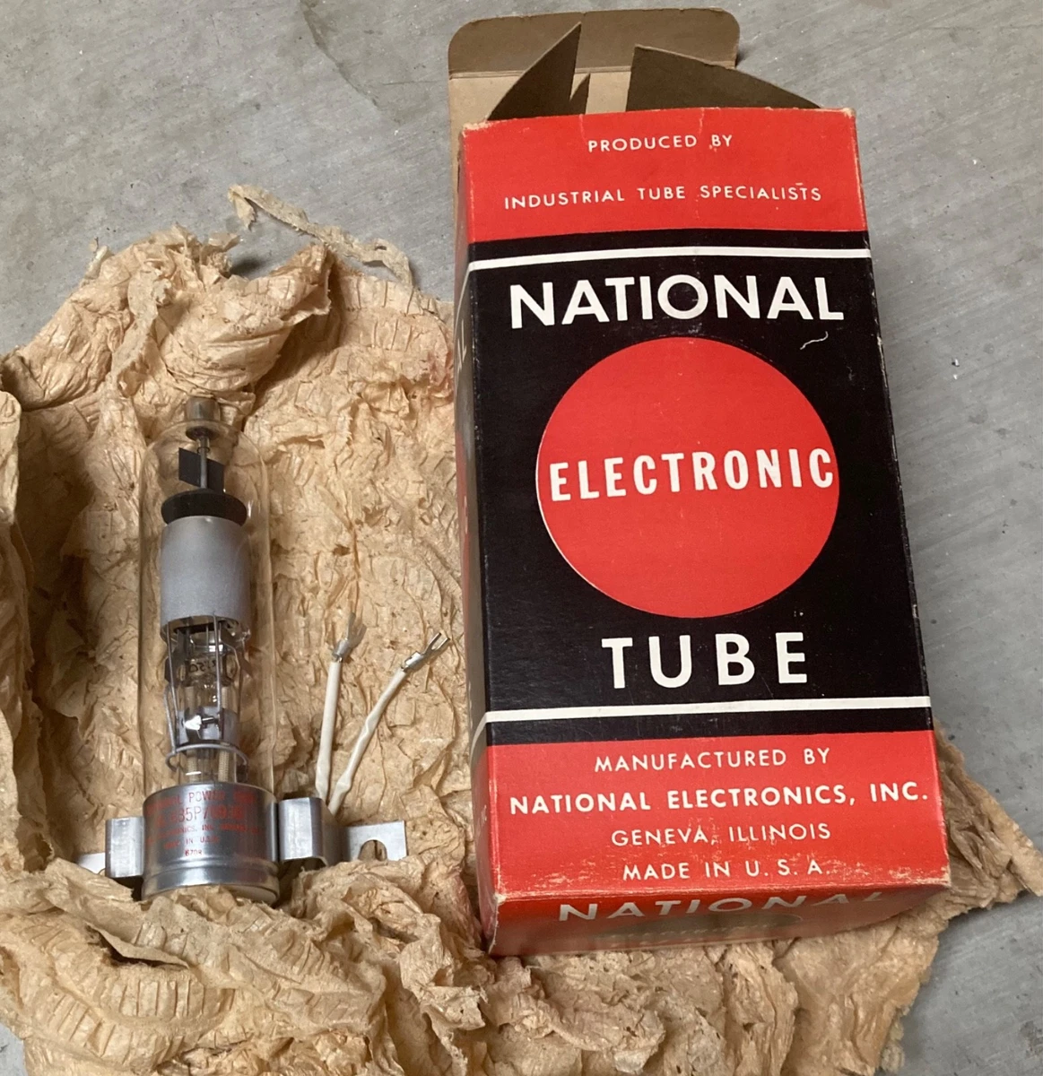 米国製 NATIONAL UNION 5U4G 整流管 未使用品(NOS) 動作確認済 海軍箱入り