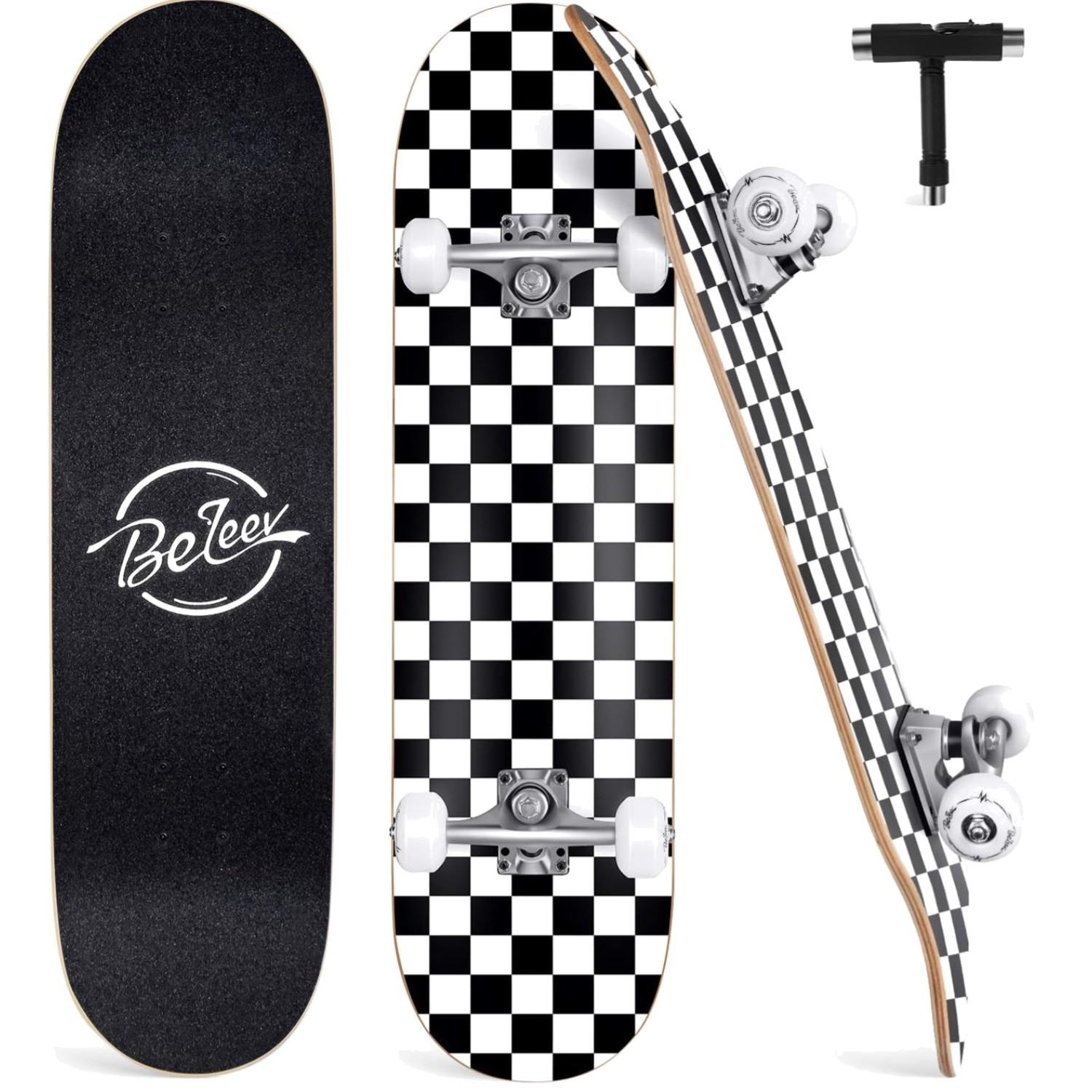 31x8" Complete Maple Deck Cruiser Skateboard