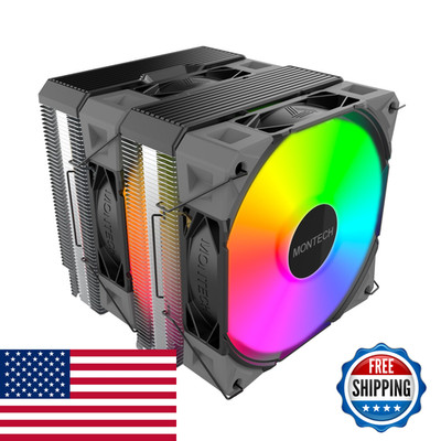 Montech Nx600 Argb Dual-Tower Cpu Air Cooler 6 Heatpipes Premium Top Cover 28Mm