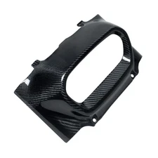 Black Carbon Fiber Outer Headlight Fairing for Harley 2018-2024 Fat Bob FXFBS