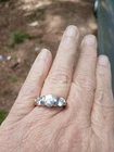 Vintage 3 Stone 925 Ring