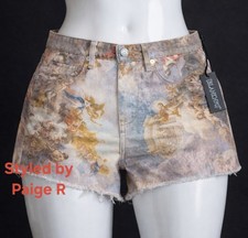 NWT BLANK NYC The Barrow Vintage High Rise Jean Denim Shorts Celestial 28 6
