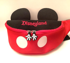 Disneyland Mickey Mouse Fanny Pack, Mickey ears, red pants NEW