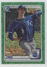 2020 Bowman Chrome Prospects Green Shimmer Refractor 77/99 Daniel Lynch s1i