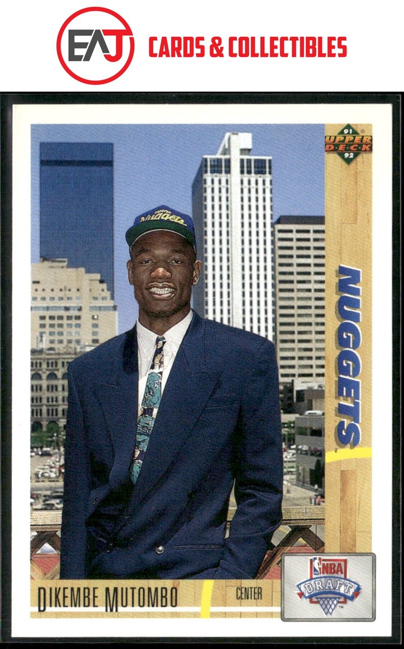 Dikembe Mutombo 1991-92 Upper Deck RC Rookie #3 Denver Nuggets