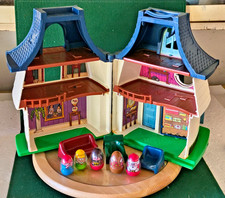 Vintage 1976 Hasbro Weebles Haunted House Lot w Figures  Furniture
