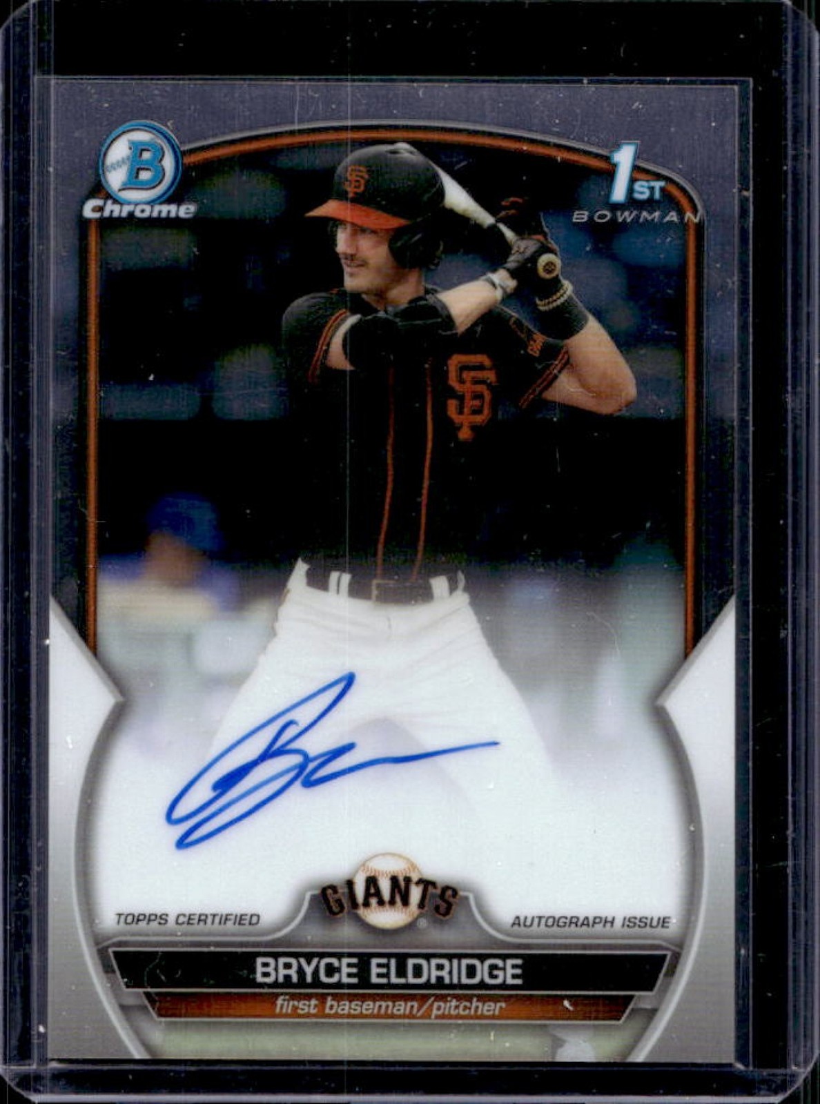 2023 Bowman Draft Bryce Eldridge Chrome Auto 1st Prospect #CDA-BE Giants